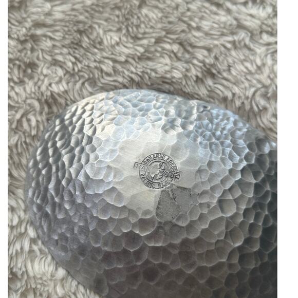 Vintage DeMarsh Forge Strawberry Plate Soap Trinket Dish Made in USA SIlver - Picture 5 of 6